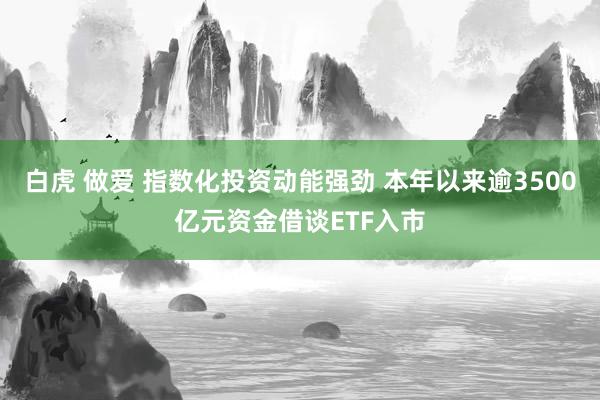 白虎 做爱 指数化投资动能强劲 本年以来逾3500亿元资金借谈ETF入市