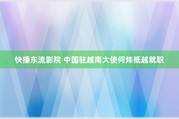 快播东流影院 中国驻越南大使何炜抵越就职