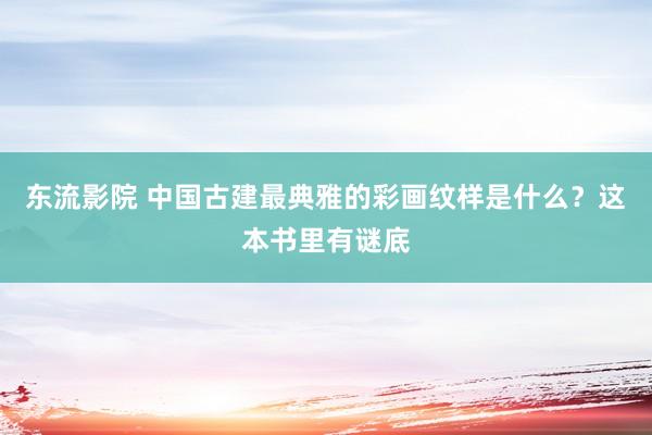 东流影院 中国古建最典雅的彩画纹样是什么？这本书里有谜底