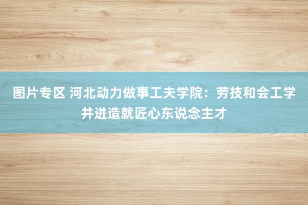 图片专区 河北动力做事工夫学院：劳技和会工学并进造就匠心东说念主才