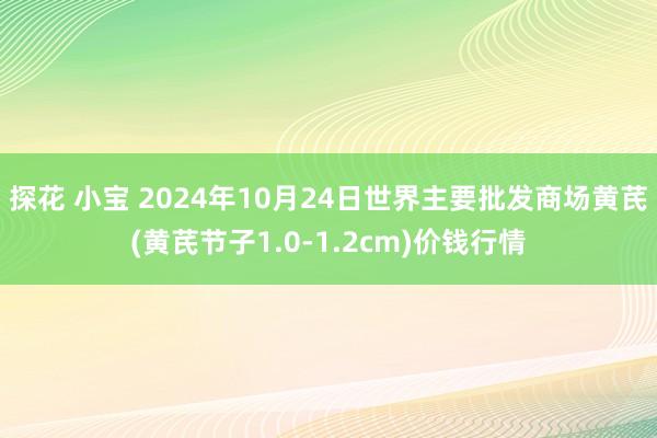 探花 小宝 2024年10月24日世界主要批发商场黄芪(黄芪节子1.0-1.2cm)价钱行情