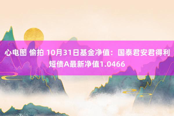 心电图 偷拍 10月31日基金净值：国泰君安君得利短债A最新净值1.0466