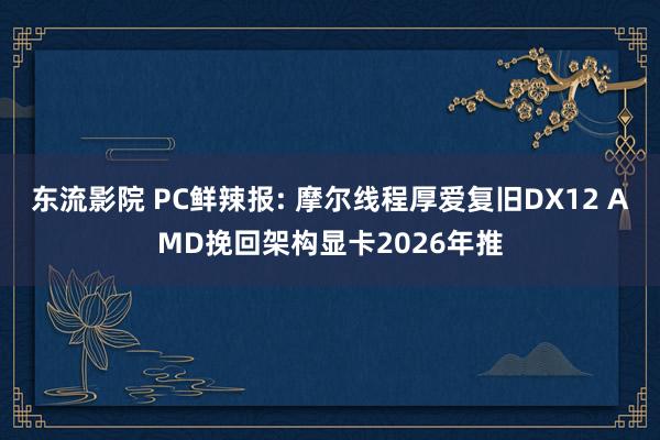 东流影院 PC鲜辣报: 摩尔线程厚爱复旧DX12 AMD挽回架构显卡2026年推