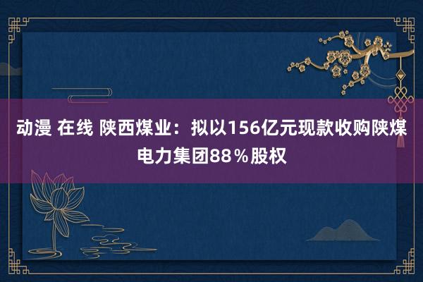 动漫 在线 陕西煤业：拟以156亿元现款收购陕煤电力集团88％股权