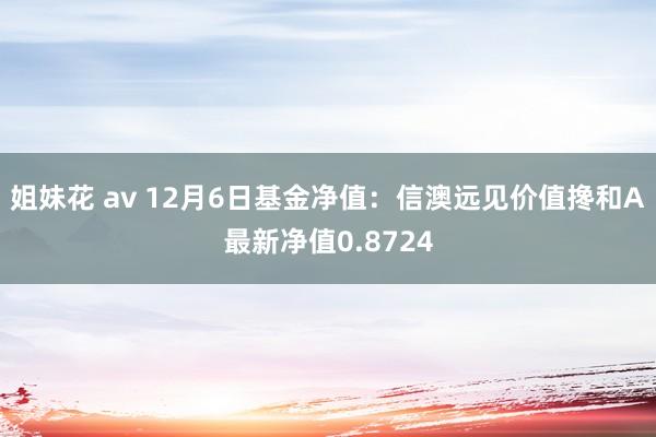 姐妹花 av 12月6日基金净值：信澳远见价值搀和A最新净值0.8724