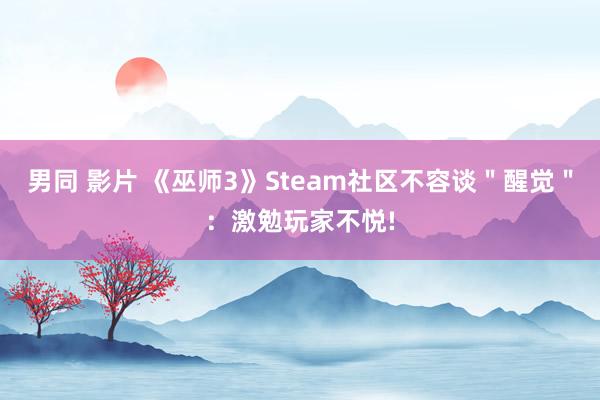 男同 影片 《巫师3》Steam社区不容谈＂醒觉＂：激勉玩家不悦!