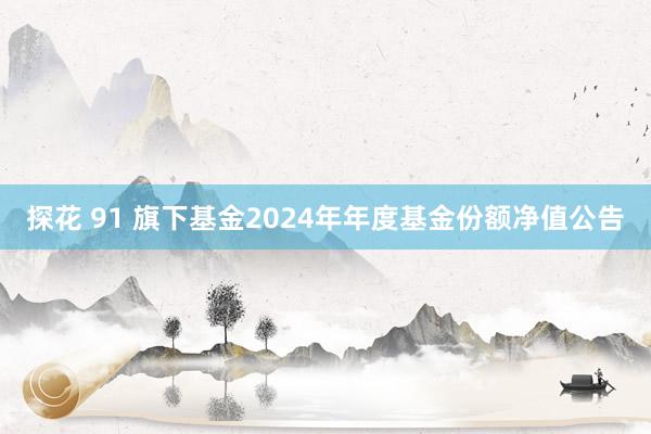 探花 91 旗下基金2024年年度基金份额净值公告