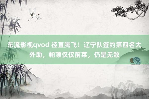 东流影视qvod 径直腾飞！辽宁队签约第四名大外助，帕顿仅仅前菜，仍是无敌