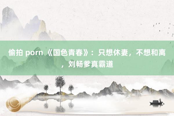 偷拍 porn 《国色青春》：只想休妻，不想和离，刘畅爹真霸道